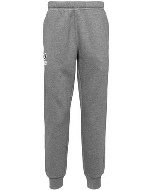 Aape By A Bathing Ape Pantaloni Sportivi Con Applicazione - Grigio