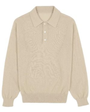 Fortela Bennet Long-Sleeved Polo Shirt - Natural