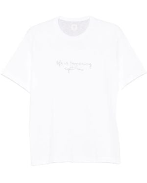 Eleventy エンブロイダリー Tシャツ - ホワイト