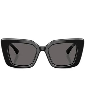 Burberry Geometric Plaque Sunglasses - Black