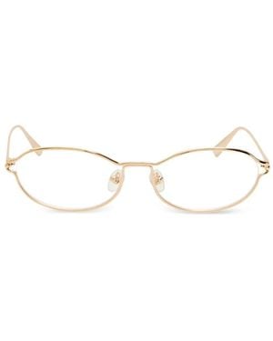 Jacquemus Lunettes De Vue À Monture Géométrique - Natural