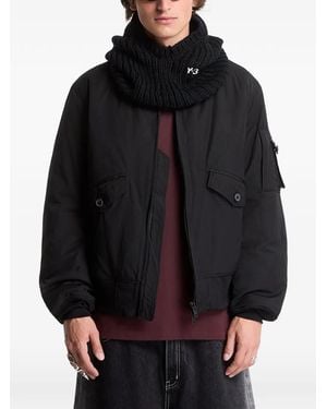 Y-3 Pocket-Detail Zip-Up Bomber Jacket - Black