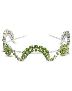 Simone Rocha Sepal Crystal-Embellished Headband - Green