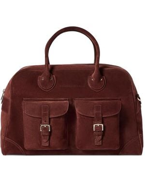 Brunello Cucinelli Suède Weekendtas - Paars