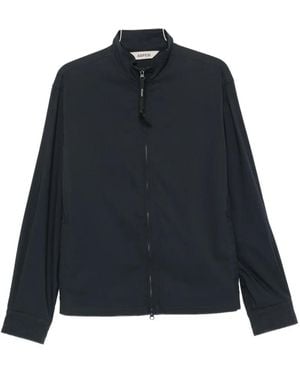 Aspesi High-Neck Zip-Up Jacket - Blue