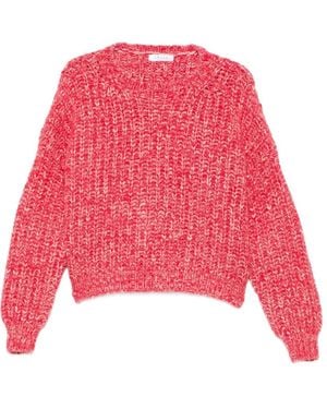 Liska Chunky-Knit Jumper - Red
