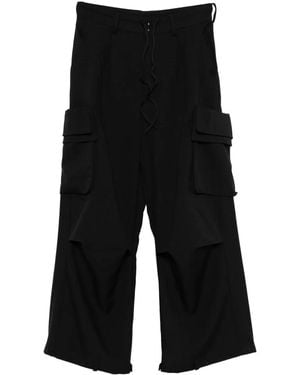 Y-3 Cargohose mit Kordelzug - Schwarz