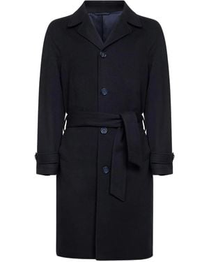 D4.0 Belted Coat - Blue