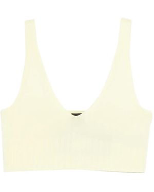 ALPHATAURI Top Con Cuello En V - Neutro