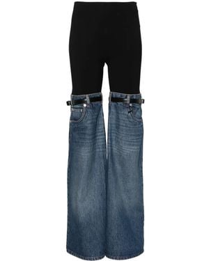 Coperni Hybrid デニムパネル パンツ - ブルー