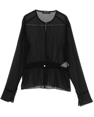 Our Legacy Sheer-panelled Blouse - ブラック