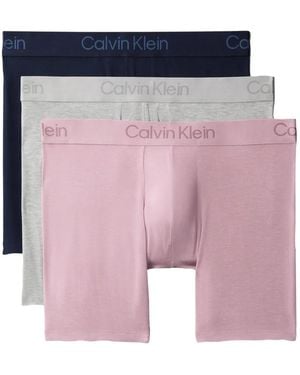 Calvin Klein Ultra Soft Modal Boxer Briefs 3-Pack - Pink