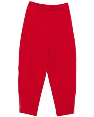 Cordera Zip-Detail Track Trousers - Red