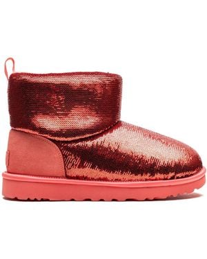 UGG Classic Mini "Starfish" Boots - Red