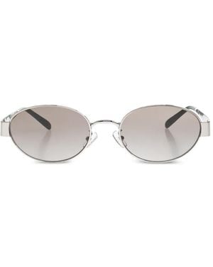 Tory Burch Oval-Frame Sunglasses - White