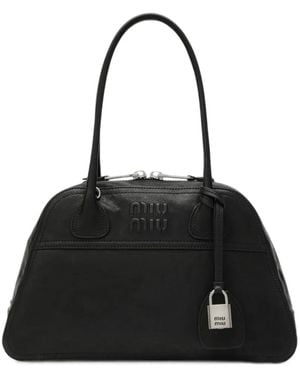 Miu Miu Vivant Nappa-Leather Bag - Black