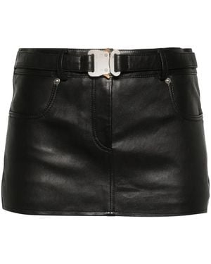 1017 ALYX 9SM Leather Mini Skirt - Black