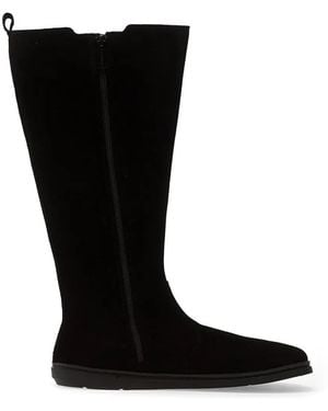 Groundies Milena 2.0 Suede-Finish Side-Zip Boots - Black