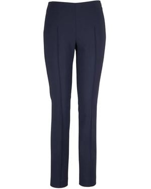 Akris Hose mit Ziernaht - Blau