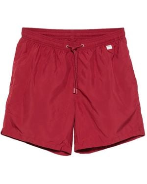 MC2 Saint Barth X Pantone Lighting Drawstring Swim Shorts - Red