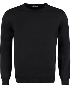 THE (Alphabet) Cotton Jumper - Black