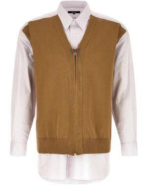 Comme des Garçons Chemise À Rayures - Natural