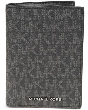 Michael Kors Portemonnaie Mit Logo-Print - Grau