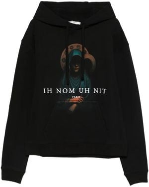 ih nom uh nit Graphic Hoodie - Black