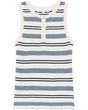 Maison Kitsuné ストライプ トップ - グレー