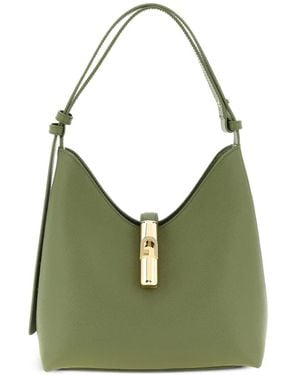 Furla Goccia Leather Shoulder Bag - Green