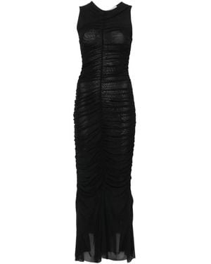 Viktor & Rolf Maxi-Jurk Met Ruches - Zwart