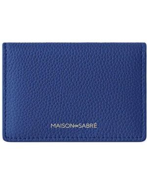 Maison De Sabre Leather Card Case - Blue