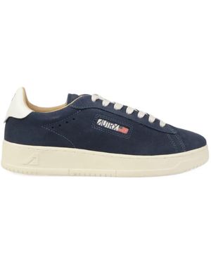 Autry Logo-Detail Sneakers - Bleu