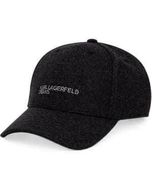 KARL LAGERFELD Cappello Da Baseball Con Logo - Nero