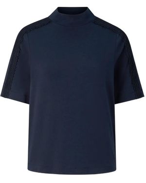 Bogner Lace-Trimmed T-Shirt - Blue