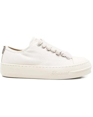 Represent Logo-Embossed Trainers - White