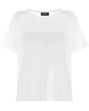 Nenette Maitai Sheer-Panel Boat-Neck T-Shirt - White