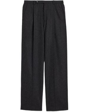 Jil Sander Lightweight Wool Flannel Trousers - Black