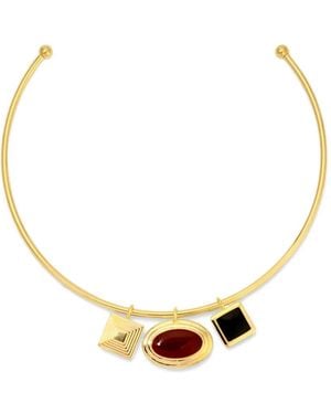 Heaven Mayhem Choker Solene Con Ciondolo - Metallizzato