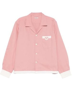Bode Camp-Collar Pocket Shirt - Pink
