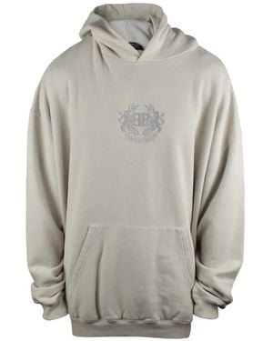 Balenciaga Embroidered Hoodie - Grey