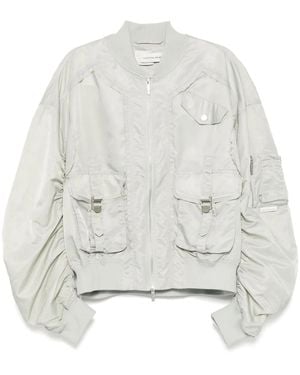 Feng Chen Wang Klassische Bomberjacke - Weiß