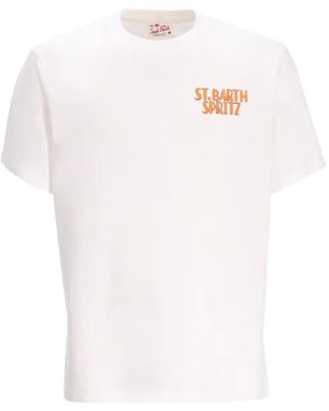 Mc2 Saint Barth Logo-Print T-Shirt - White