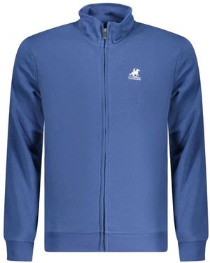 U.S. Grand Logo-Print Zip-Up Jumper - Blue