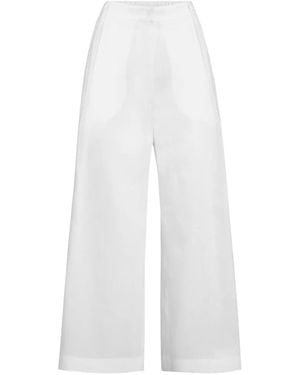 Brunello Cucinelli Pleated Palazzo Trousers - White