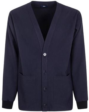 Herno Cardigan Mit V-Ausschnitt - Blau