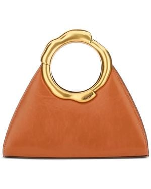 Cult Gaia Borsa Tote Asa Con Manico Ad Anello - Marrone