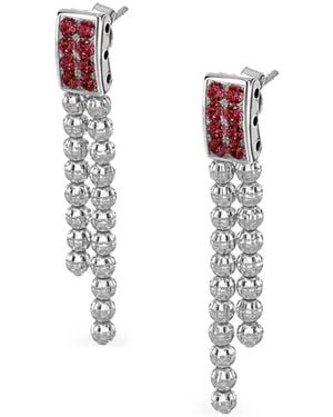Desmo Crystal Color Hängeohrringe Mit Zirkonia - Weiß