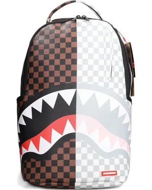 Sprayground Shark-Face Two-Tone Backpack - White
