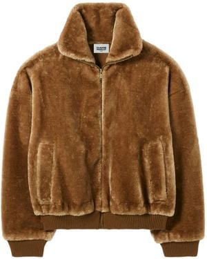 Claudie Pierlot Jacke Aus Faux Fur - Braun